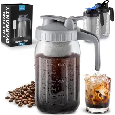 Zulay Kitchen Premium Cold Brew Coffee Maker 32oz In Grey