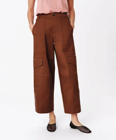Atm Anthony Thomas Melillo Cotton Twill Cargo Pant In Pecan Brown
