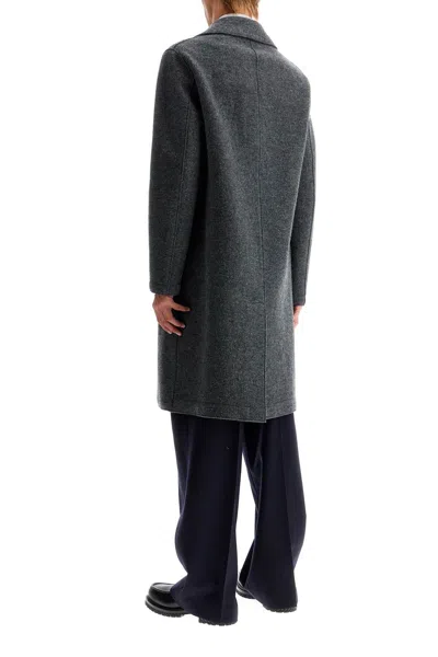 Shop Harris Wharf London Double Breasted Wool Coat In Boiled