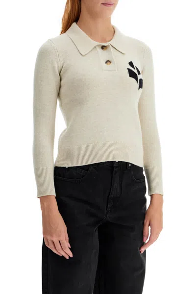 Shop Isabel Marant Étoile Isabel Marant Etoile Cotton And Wool Nola Polo Pullover