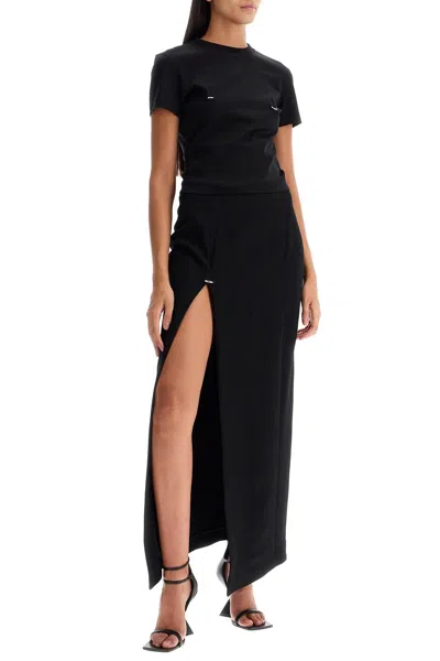 Mugler Heavy Fluid Midi Skirt