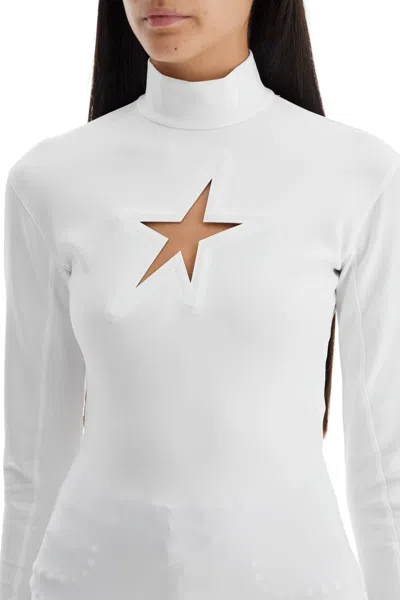 Shop Mugler Long Sleeved Star Top For