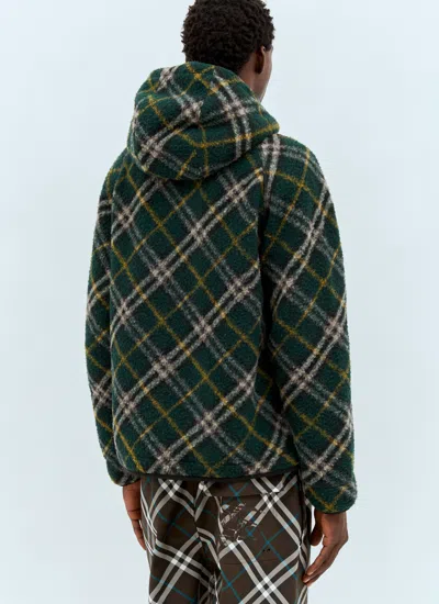 Burberry Hooded Check-print Twill Jacket In Multicolor