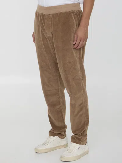 Shop James Perse Corduroy Pants In Beige