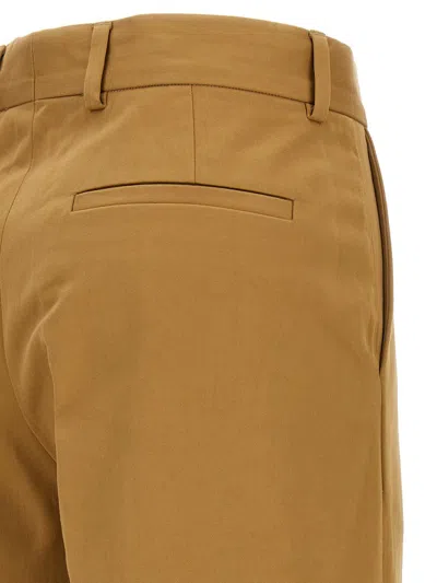 Dries Van Noten 'paxy' Wide Leg Trousers With Front Crease In Beige