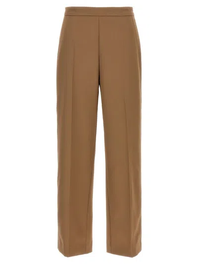 Dries Van Noten Tailored Trousers With Pockets And Pleats In Brown