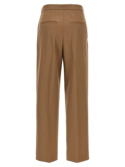Dries Van Noten Tailored Trousers With Pockets And Pleats In Brown