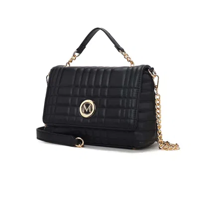 Mkf Collection By Mia K Lola Quilted Vegan Leather Women's Shoulder Bag By Mia K In Black