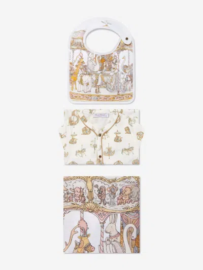 Atelier Choux Baby Girls Carousel Gift Set In Pink