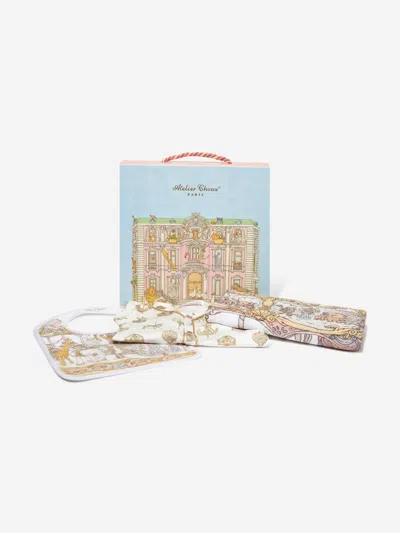 Atelier Choux Baby Girls Carousel Gift Set In Pink