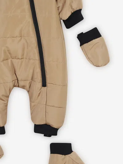 Hugo Boss Boss Baby Boys Snowsuit In Brown