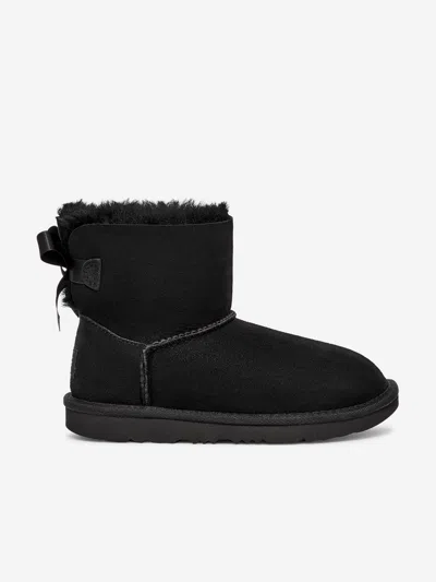 Ugg Suede Ankle Boots In Black