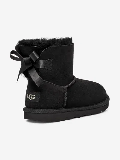 Ugg Suede Ankle Boots In Black