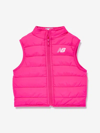 New Balance Girls Tracksuit And Gilet Set In Pink