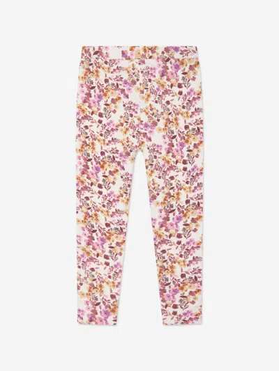 Guess Girls Reversible Leggings In Pink