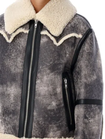 Stand Studio Women's Lessie Faux Shearling Jacket In Ash Grey