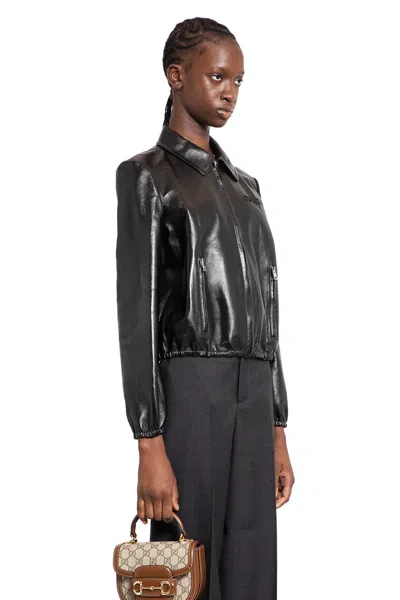 Gucci Woman Black Jackets In Black