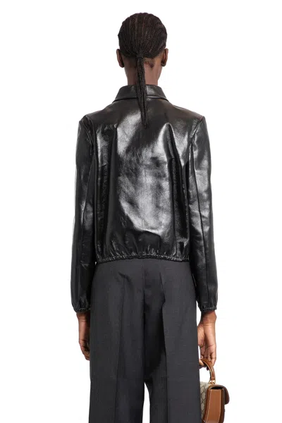 Gucci Woman Black Jackets In Black