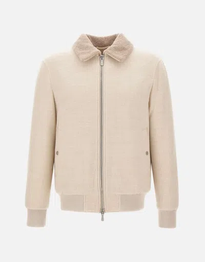Shop Eleventy Jackets In Beige