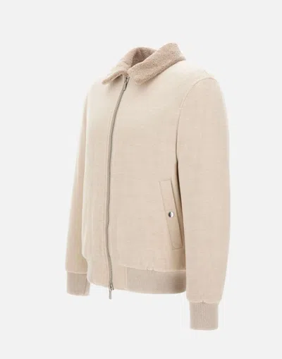 Shop Eleventy Jackets In Beige