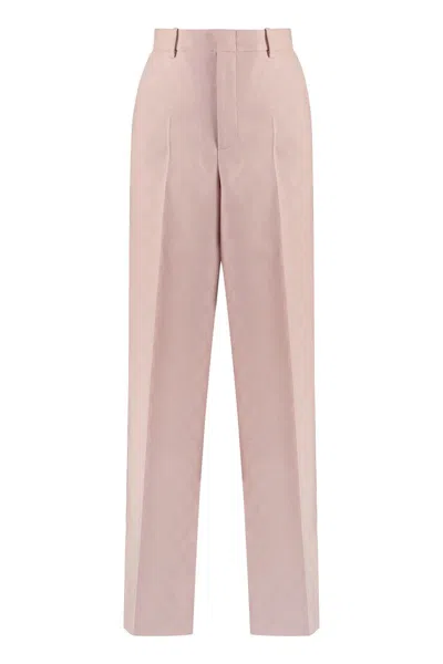 Gucci Women's Wool Trousers In Pink