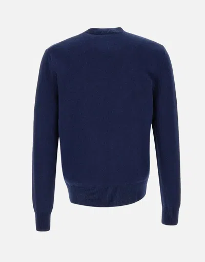 Dsquared2 Crewneck Knit Sweater In Blue