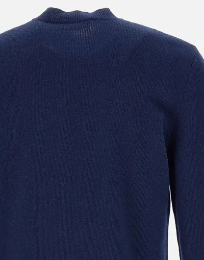 Dsquared2 Crewneck Knit Sweater In Blue