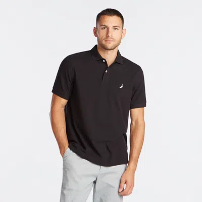 Nautica Mens Classic Fit Deck Polo In Black