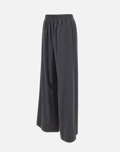 Shop Fabiana Filippi Trousers In Grey