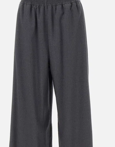 Shop Fabiana Filippi Trousers In Grey