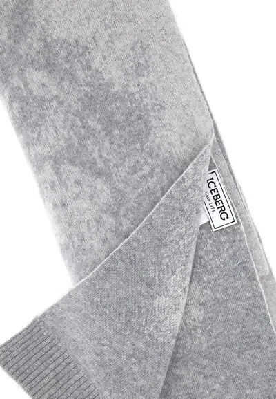 Shop Iceberg Scarfs In Grey