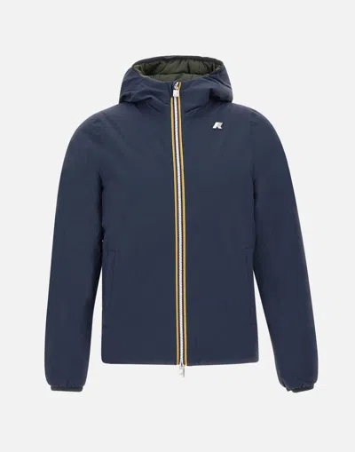K-way Reversible Stripe-detail Jacket In Blue