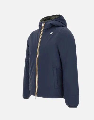 K-way Reversible Stripe-detail Jacket In Blue
