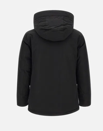 Woolrich Arctic Anorak In Ramar Cloth In Black
