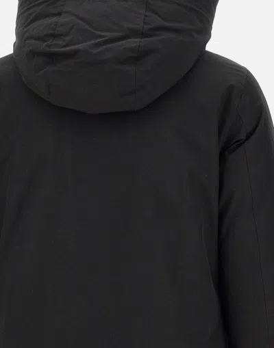 Woolrich Arctic Anorak In Ramar Cloth In Black