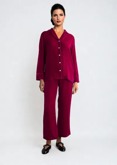 Gilda & Pearl Frankly My Dear Velvet Pyjamas
