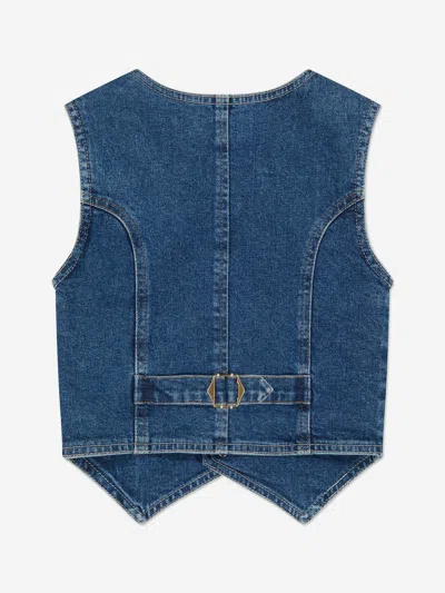 Dl1961 Girls Zizi Denim Waistocoat In Blue