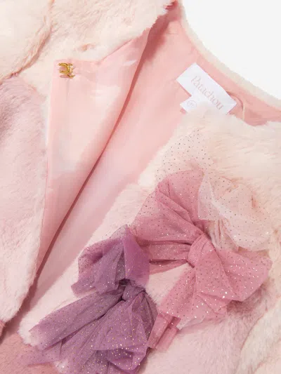 Patachou Faux-fur Jacket In Multicoloured