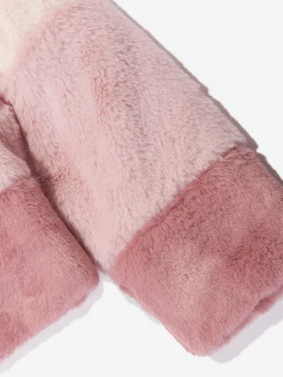 Patachou Faux-fur Jacket In Multicoloured