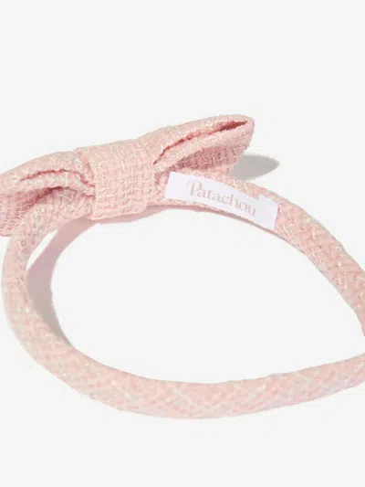 Patachou Girls Special Occasion Bow Headband In Pink