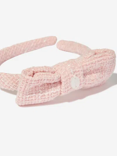 Patachou Girls Special Occasion Bow Headband In Pink