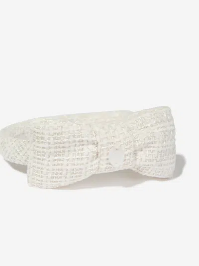 Patachou Girls Special Occasion Bow Headband In White