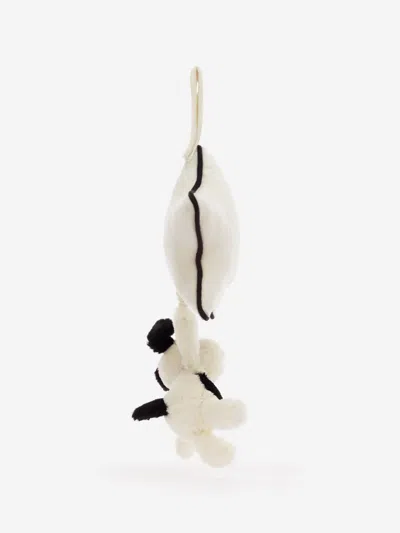 Jellycat Bashful Puppy Musical Pull In White