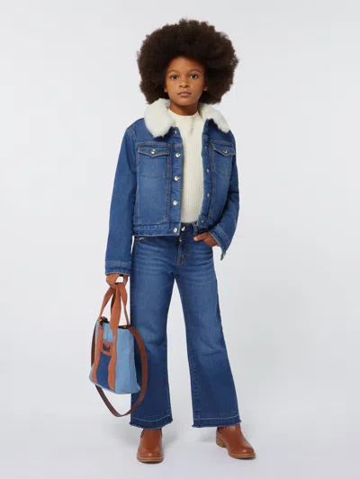 Chloé Patchwork Stretch-cotton Jeans In Blue