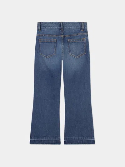Chloé Patchwork Stretch-cotton Jeans In Blue