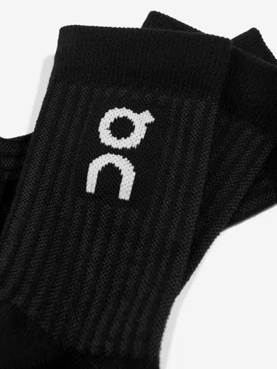 On Running Kids Logo Socks 3-pack In Black