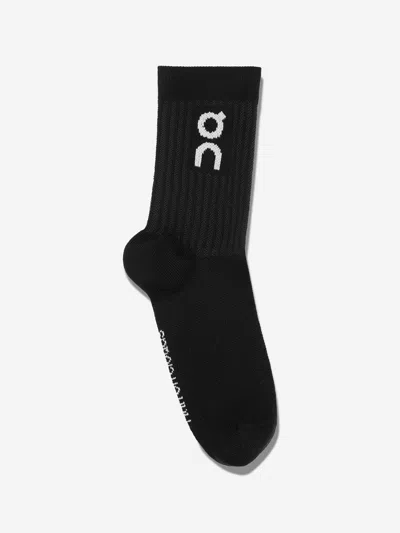 On Running Kids Logo Socks 3-pack In Black