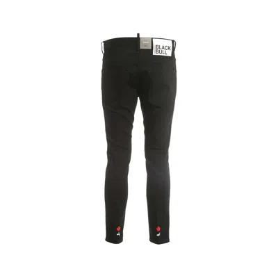 Shop Dsquared2 Black Bull Skater Jeans