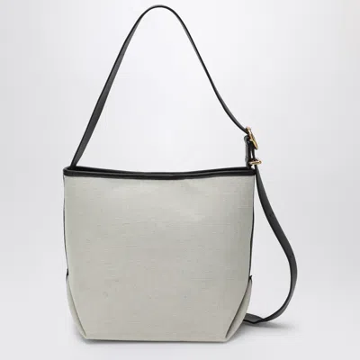 Jil Sander Canvas Tote Bag With Adjustable Strap And Contrast Trim