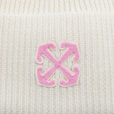 Off-white Arrow Embroidered Wool Beanie